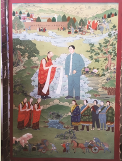 Chairman Mao Visits Gandan Monastery