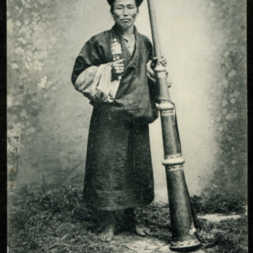 From "Tibetan Men in Postcards from 100 years Ago”